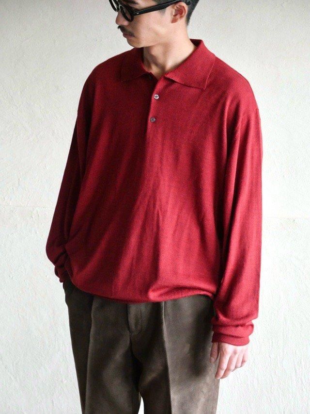 00's ROFFI Italian Knit Polo, CARMINE