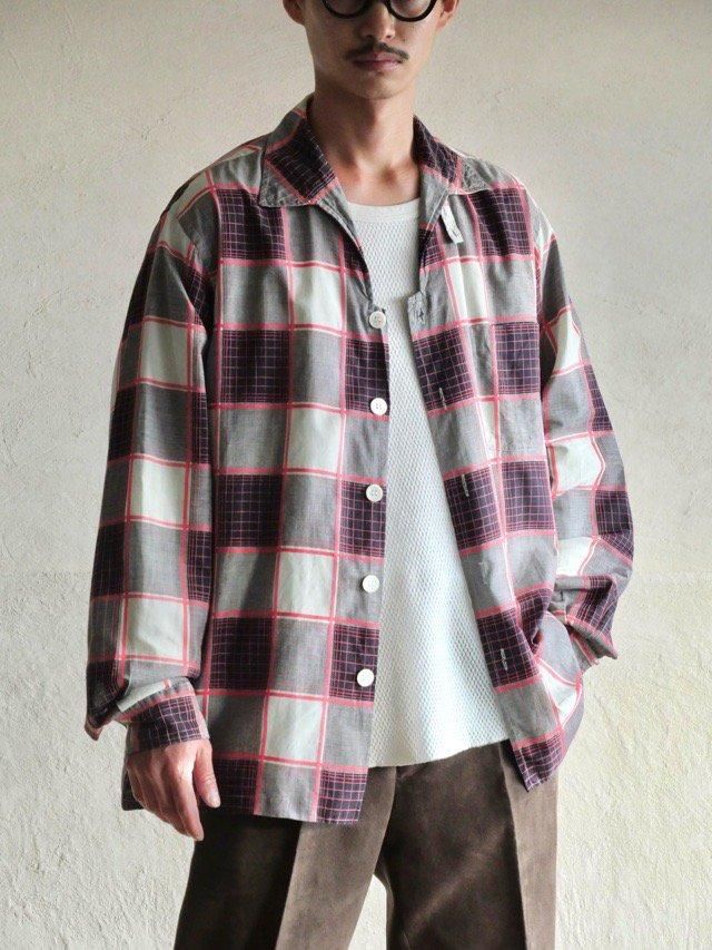 1950's Vintage SALTZ F-STREET Cotton Design Shirt