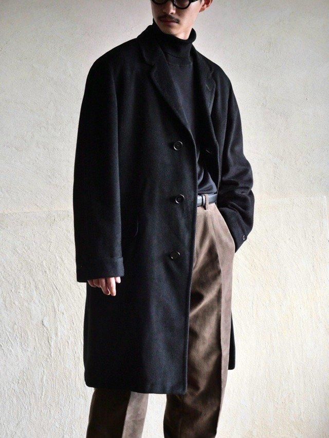 1960's USA Vintage 100% Cashmere Black Coat
