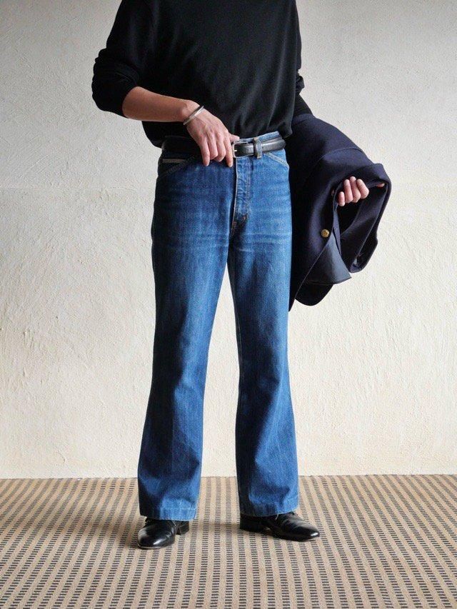 1980-90s Vintage Momento Denim Flare Pants