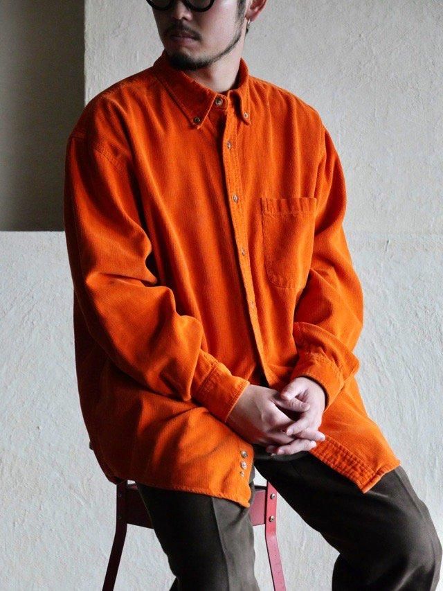 1990's Eddie Bauer Corduroy Shirt "Orange"