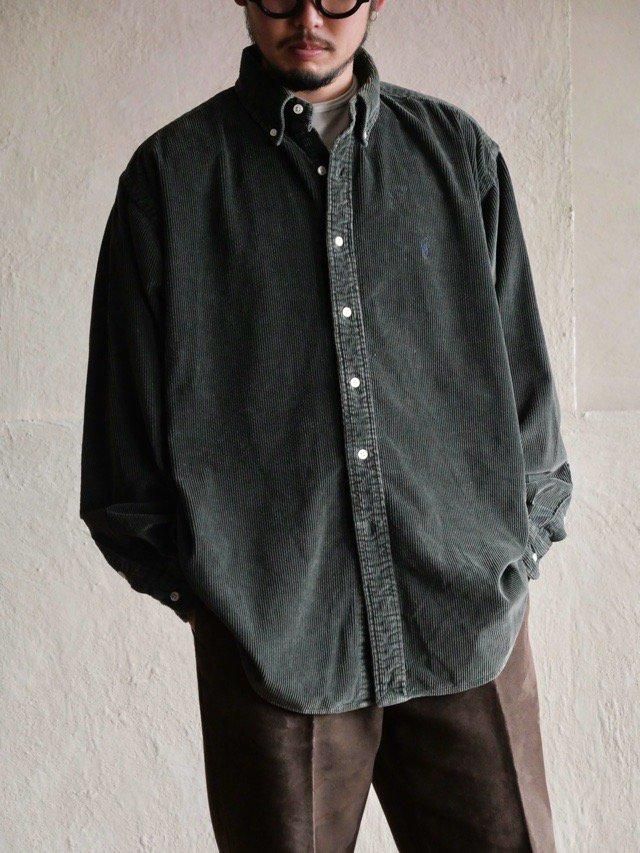1990's Ralph Lauren Corduroy Shirt "Olive"