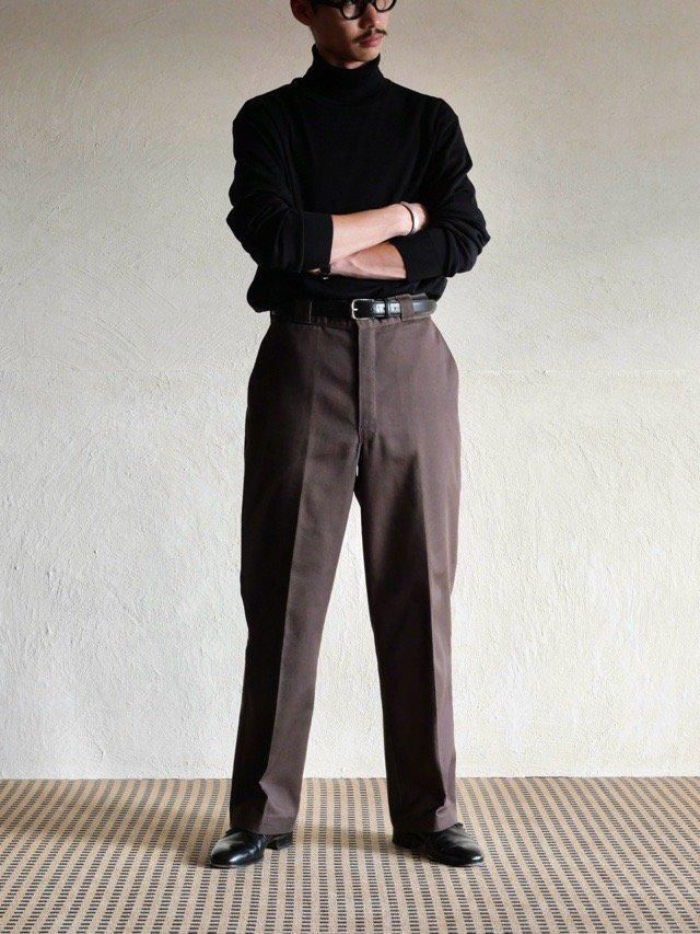 1990's Vintage Dickies Work Pants, Made in USA. "BROWN"