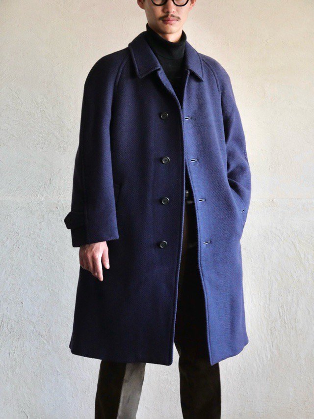 1970~80's Vintage Burberrys' Wide-Wale Wool Coat