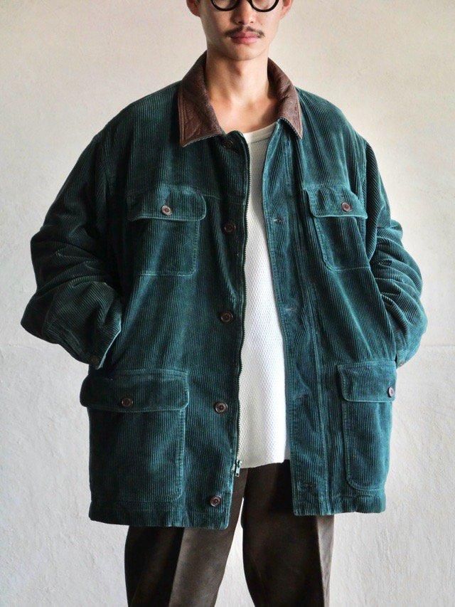 1990's LANDS'END Wide-Wale Corduroy Coverall