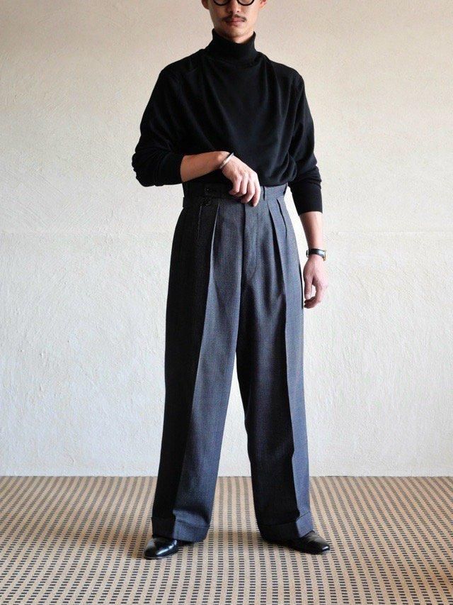 1940's USA Vintage Bespoke Wool Trousers