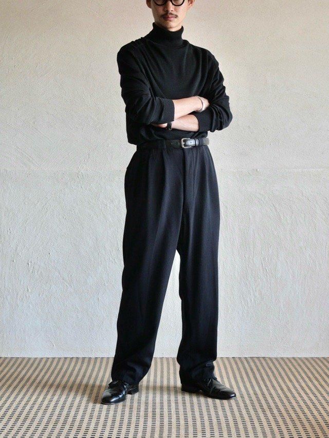 1950~60's Euro Vlntage Tuxedo Wool Trousers