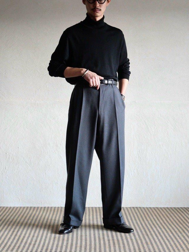 1950's EURO Vintage Gabardine Wool Trousers