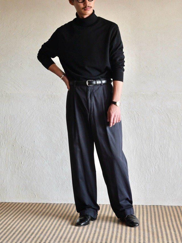 1980's USA Vintage BrooksBrothers Chino Trousers, BLACK