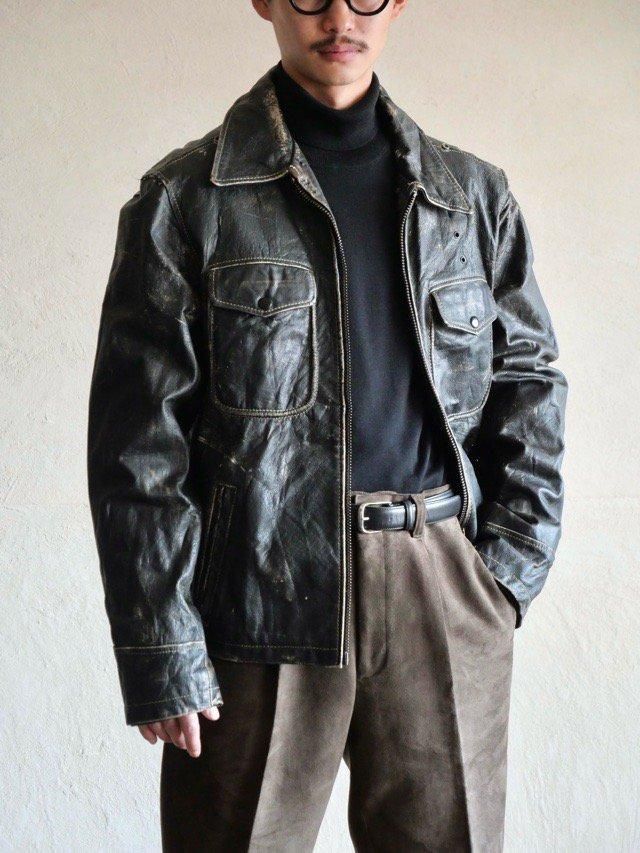 00's J.C.RAGS Goat-Leather Jacket