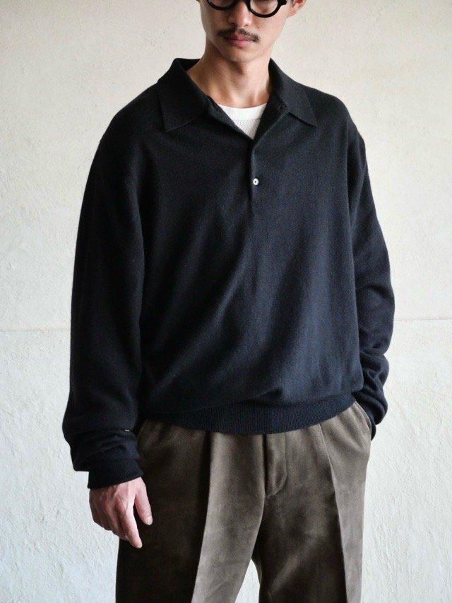 1990's 100% Cashmere Knit Polo, Harrison&Co.