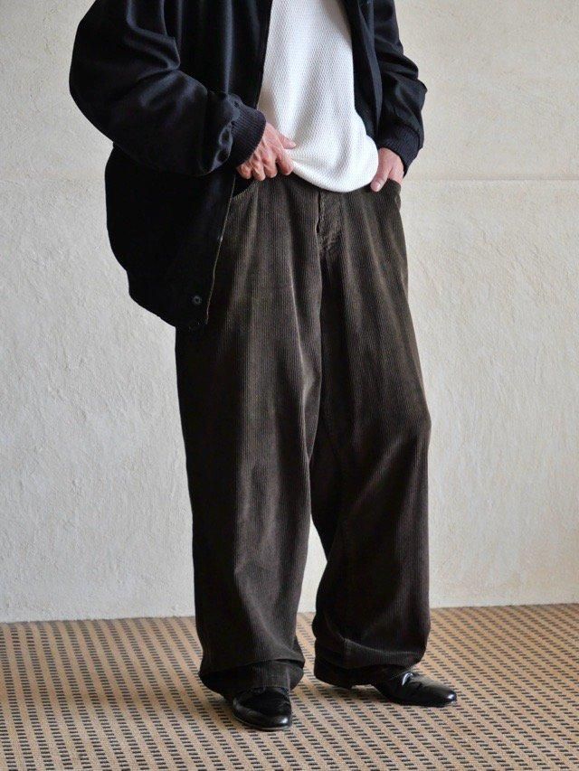 Early00's GAP Wide-Wale Corduroy Trousers "Worker's Style"