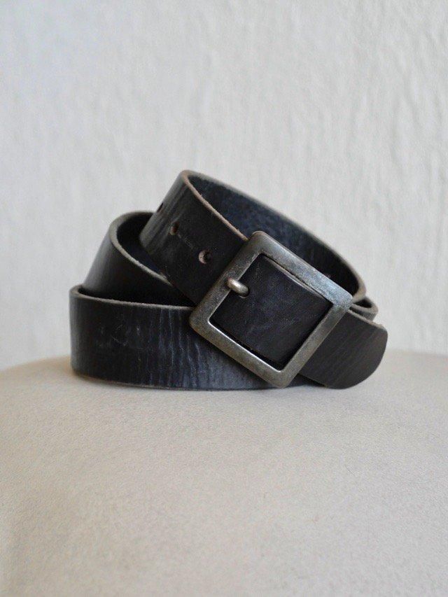 " MOSSIMO SUPPLY CO." OLD Leather Belt, Black