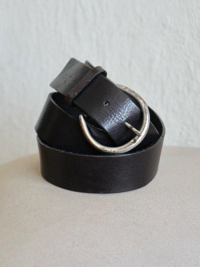 Unknown OLD Leather Belt, Black