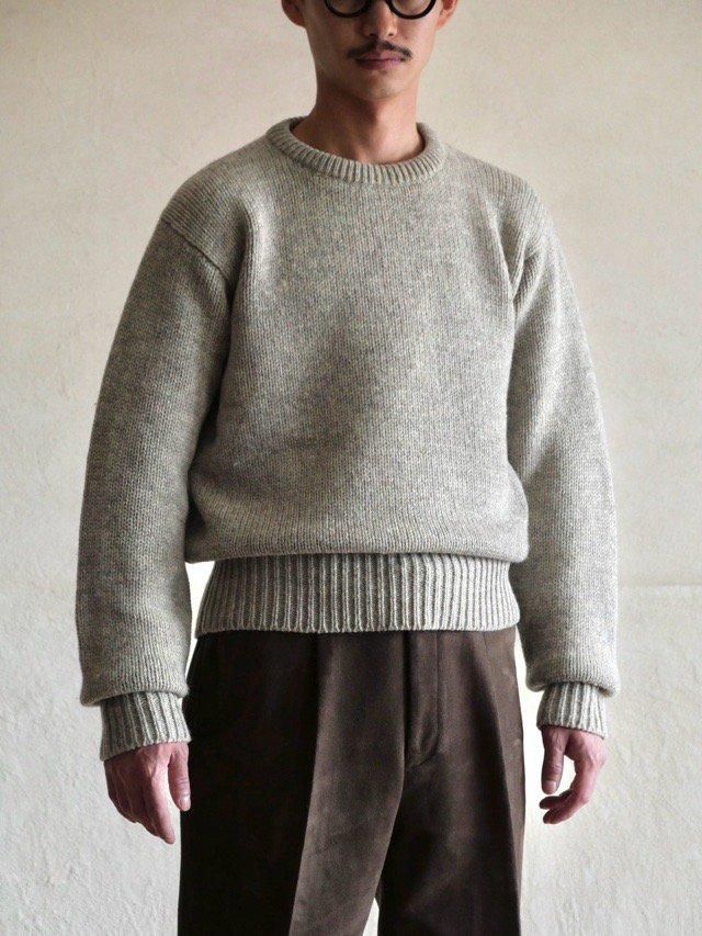 1990's Vintage RalphLauren Wool Knit Sweater, Greige
