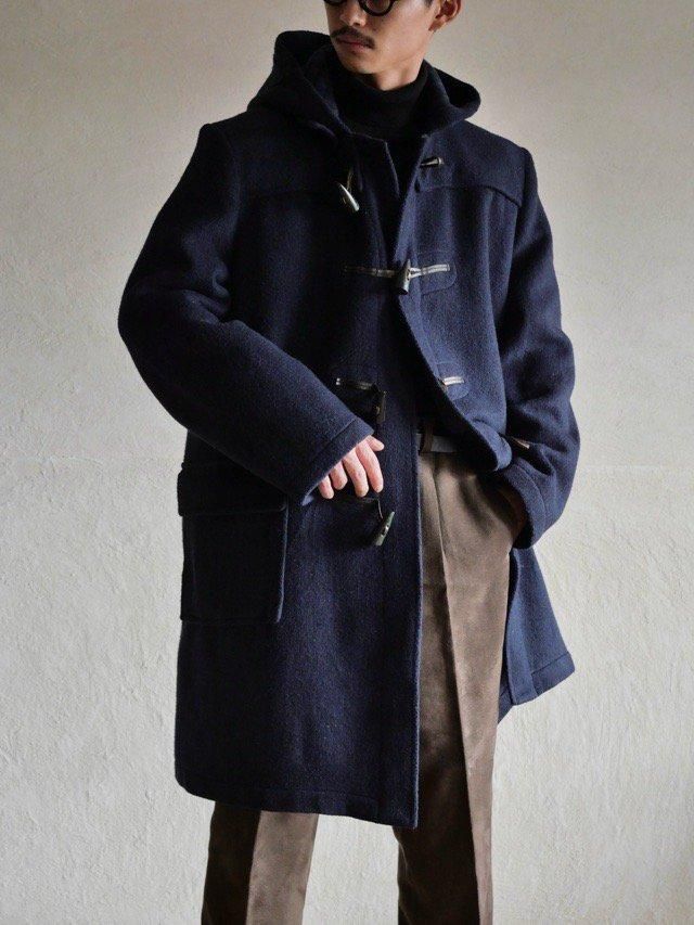 1980's Montana Navy Duffle Coat Made in England