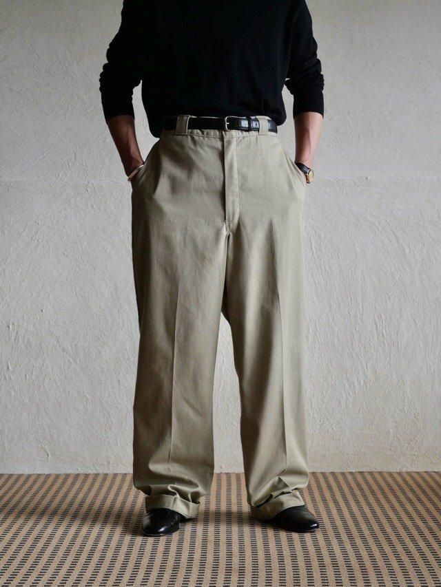 1980's Vintage Dickies874 Work Pants, 
Made in USA / Beige w.36