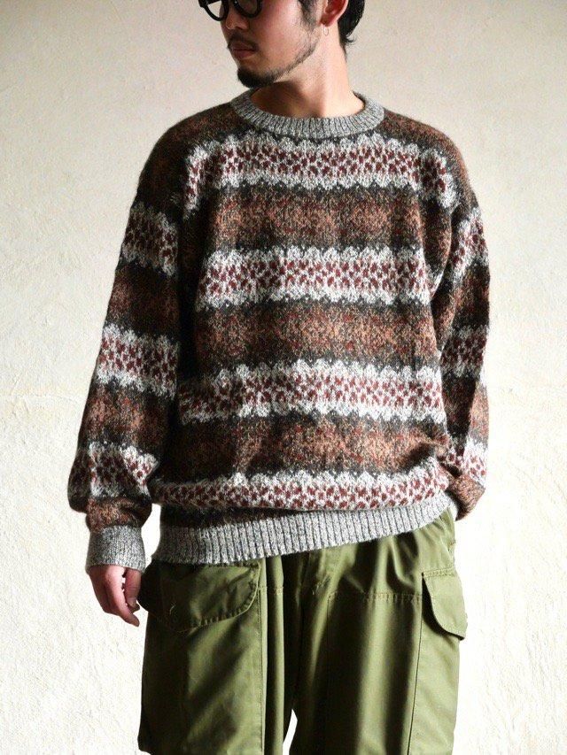 1980's Alpaca100% Fair Isle Knit Sweater