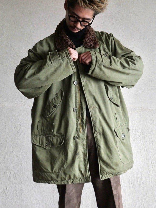 1970's EURO(Italy?) Vintage Military Style Boa Coat