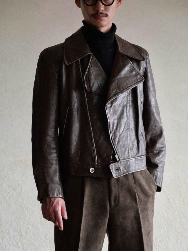 1970&#12316;70's Euro Vintage Leather Jacket