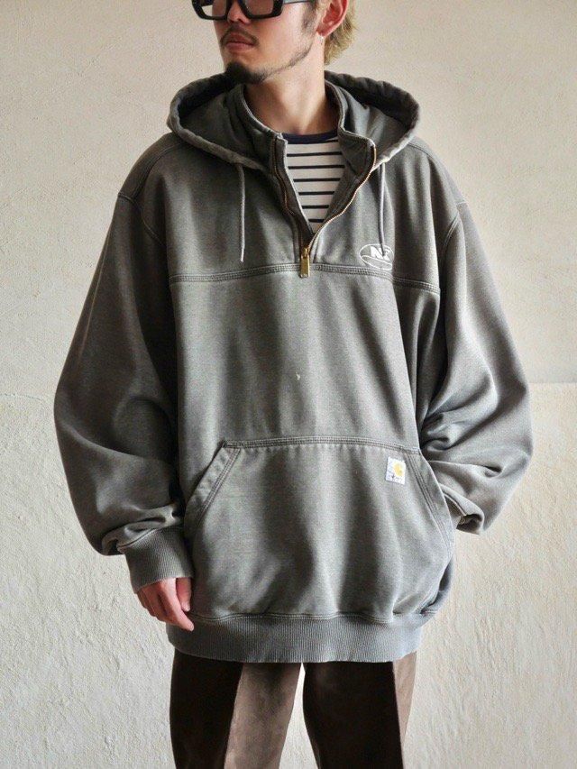 1990~00's Carhartt Anorak Sweat Hoodie, Gray