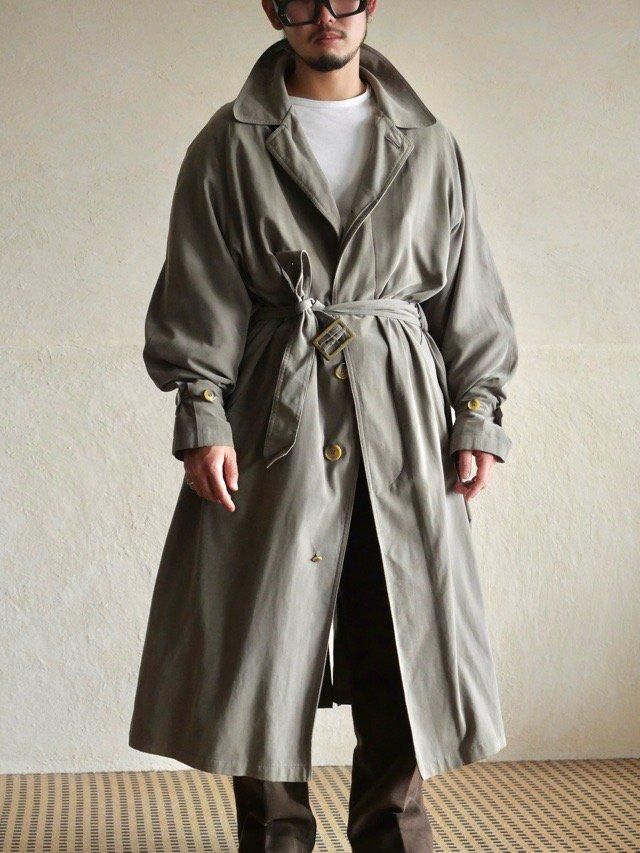 1990's nautica Peach-skin Gabardine Coat, with Liner