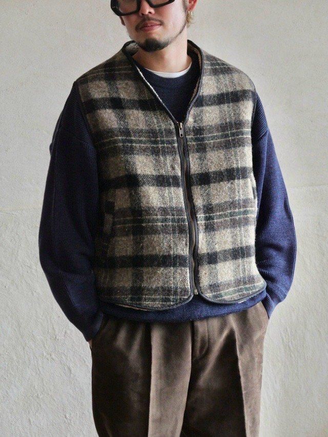 90~00's L.L.Bean WoolBoa Work Vest, Made in USA.