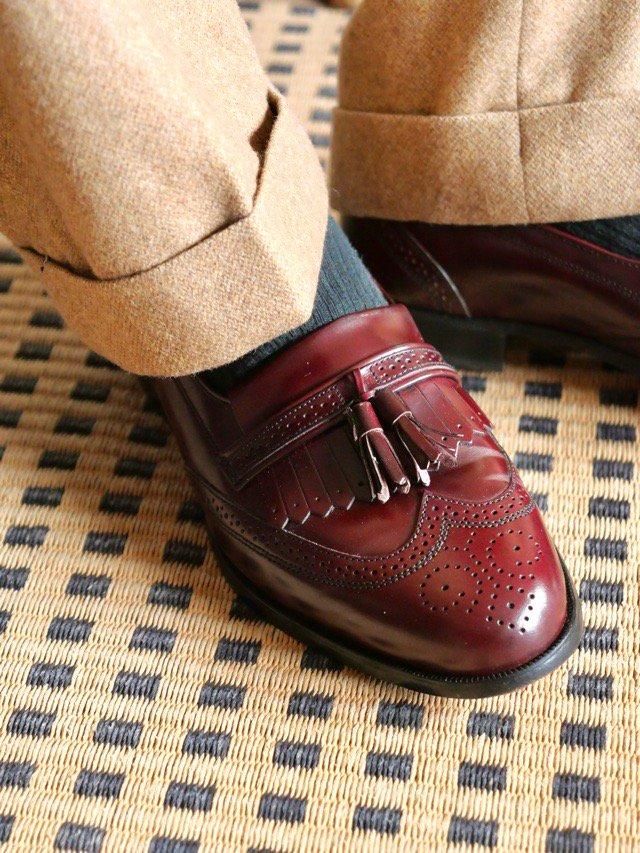 00's BOSTONIAN Tasseled Loafer, Burgundy