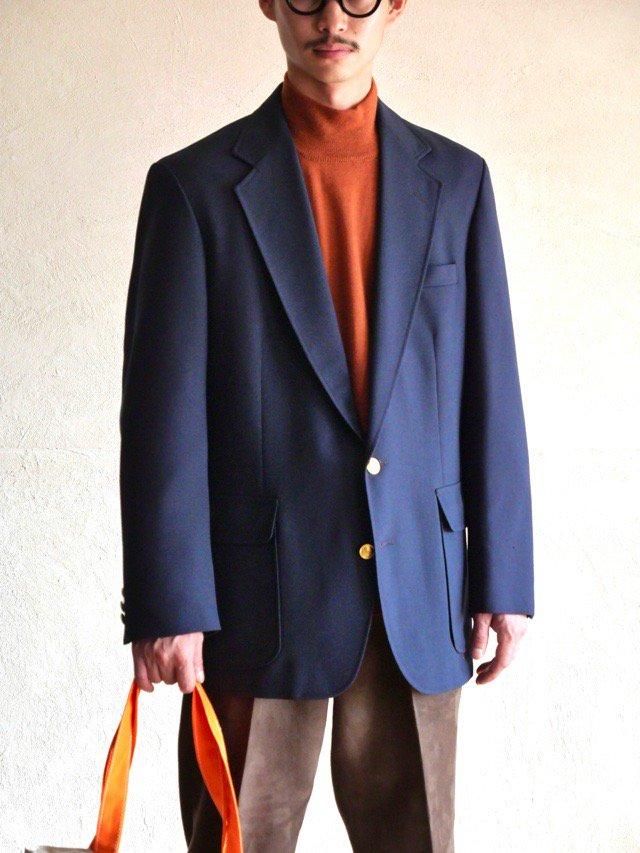 1990~00's HAGGAR Navy Blazer Jacket