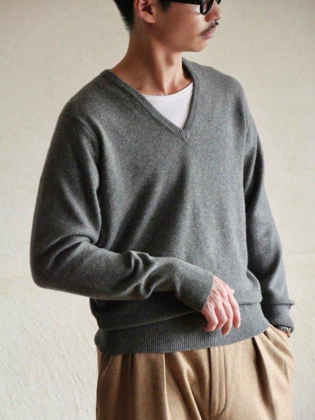 1970~80's Vintage Ballantyne 100% Cashmere Sweater, Grey