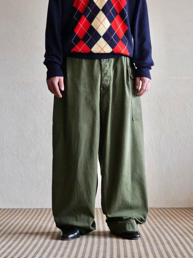 1957's Vintage Nederland Military HBT Cargo Trousers