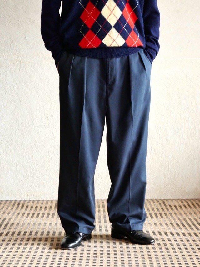 NOS. 1990's RalphLauren Chino Trousers Navy