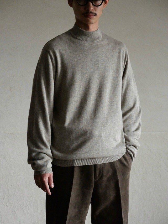 1990~00's croft&barrow Mock-neck Knit Sweater, Greige