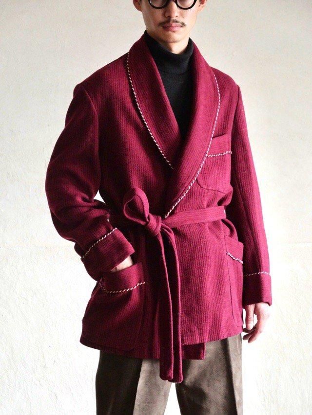 1950's Vintage Smorking Wool Belted Jacket