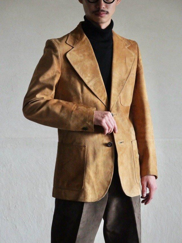 1980's Italian Vintage Goat-Suede Blazer