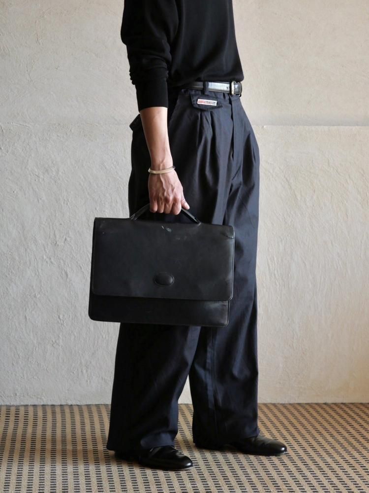 TELECOM ITALIA Pig-Leather Uniform Bag, Navy