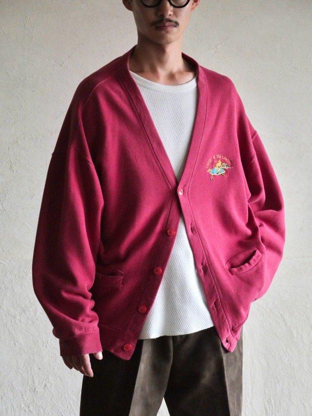1980's Italian Vintage Cotton Sweat Cardigan
