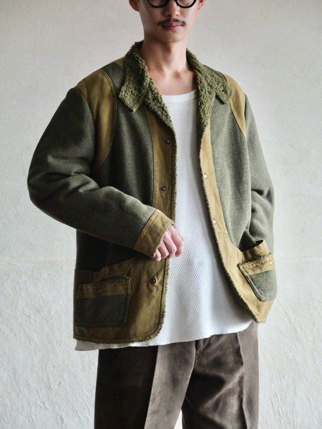 1970~80's French Vintage Hunting Pile Jacket