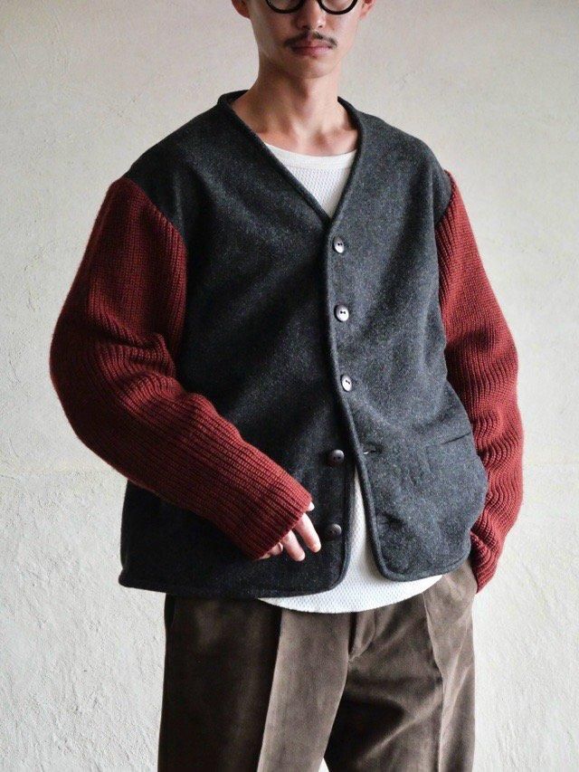 1990's Vintage "Dr. Martens useful clothing" 
Wool&Viscose Swithed Jacket