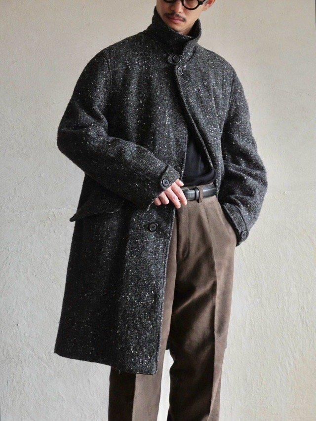 1970~80's Canadian Vintage Tweed Balmacaan Coat