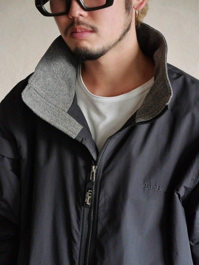 00's L.L.Bean Thinsulate Warm-up Jacket BLACK - Vintage
