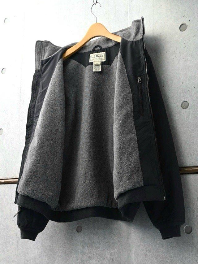00's L.L.Bean Thinsulate Warm-up Jacket BLACK - Vintage & Archive