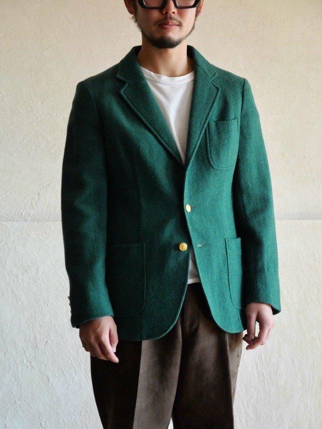1980's J.G.HOOK Tweed Green Blazer