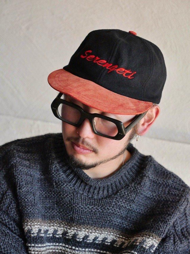 1990~00's Embroidered Wool Cap, SERENGETI