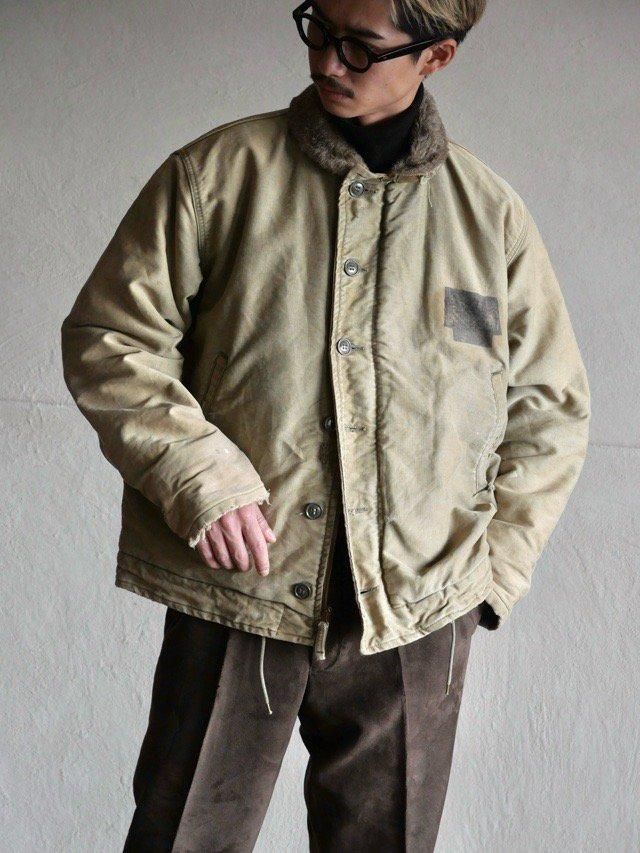&#127754;Late1940's Vintage U.S.NAVY N-1 Deck Jacket