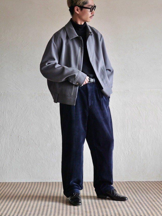 90~00's RalphLauren Wide-Wale Corduroy ANDREW PANTS, NAVY