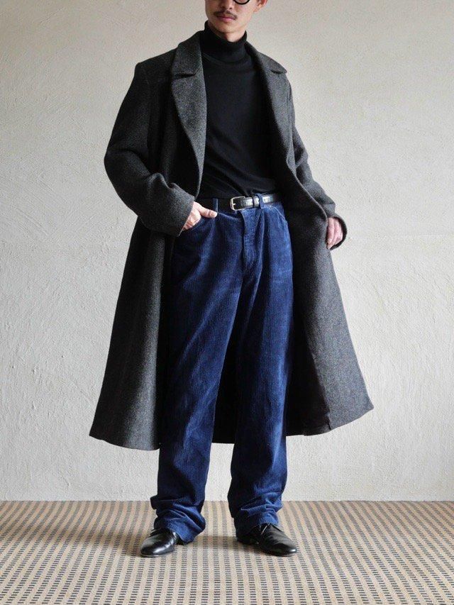 80's EURO Lee Wide-Wale Corduroy Pants, NAVY "Made in Belgium" 