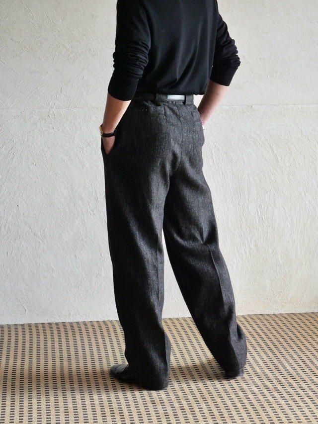 1990's Vintage BADUINO Wool 2tucks Trousers - Vintage & Archive 1990's Vintage BADUINO Wool 2tucks Trousers - Vintage & Archive