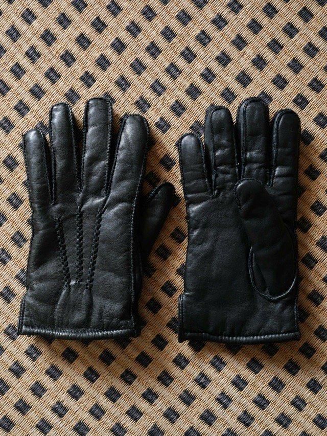 00's Leather Boa Globe BLACK