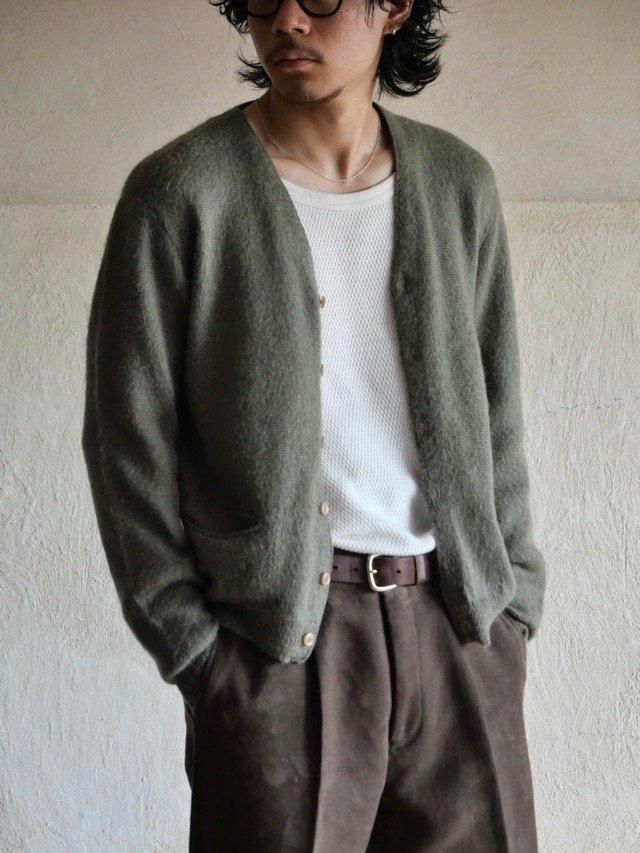1960~70's Vintage THE HORSES MANE Wool & Mohair Cardigan